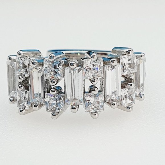 "925 Sterling Silver Cubic Zirconia Earrings, UU1P6A6157 - Picture 11 of 11